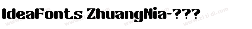 IdeaFonts ZhuangNia字体转换